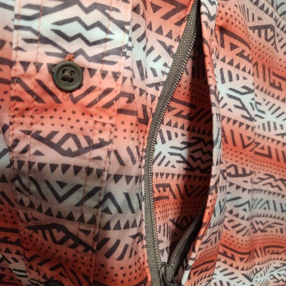 Ariat Tek Men's Button Up Shirt Size Large Aztec Western Cowboy - Picture 5 of 10